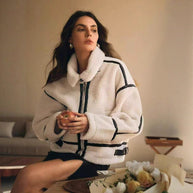 Damen Steppjacke mit hohem Kragen und Taschen WW