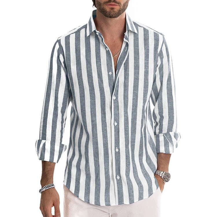 Herrenhemd mit stylischem Streifenmuster und lässigem Schnitt WW