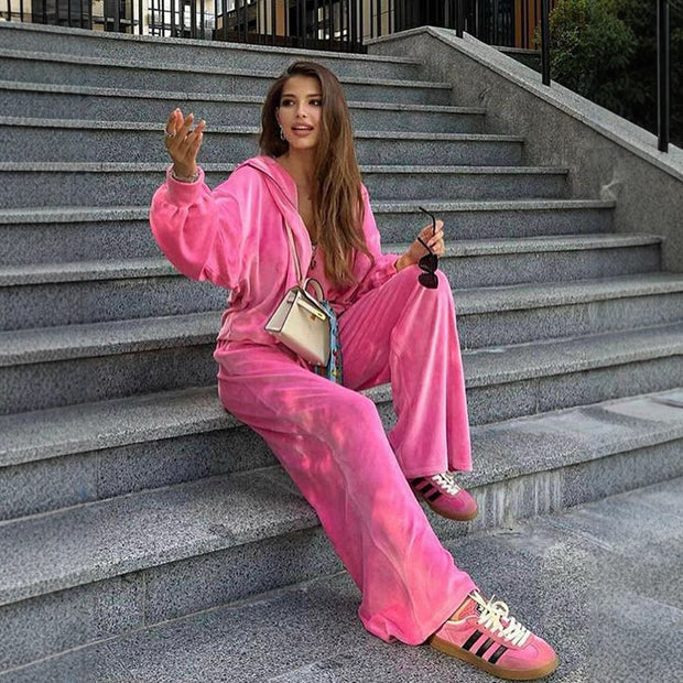 Damen Bequeme und modische Kombi aus Top und Hose WW