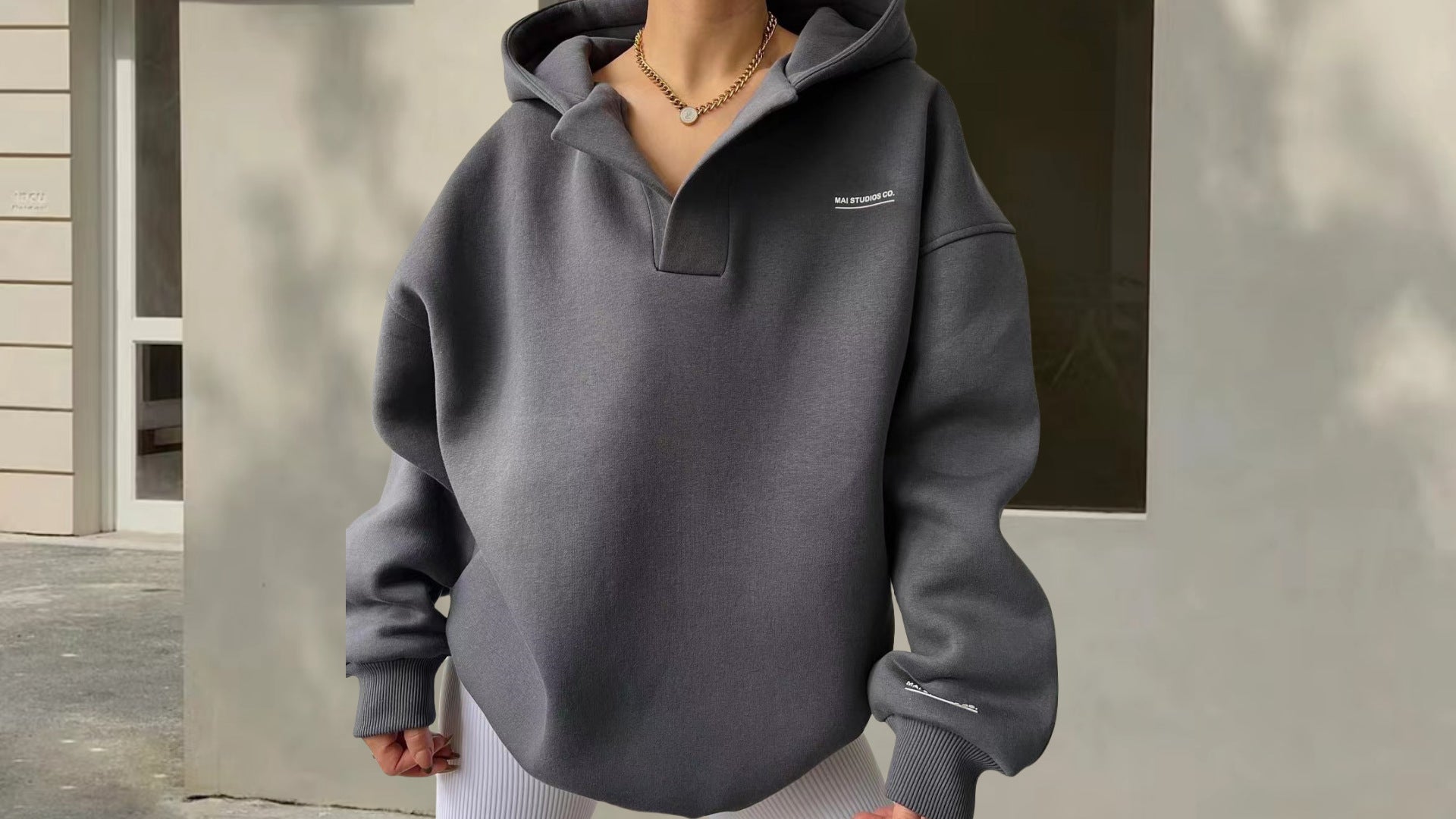 Damen Sportliches Oversized Poloshirt WW