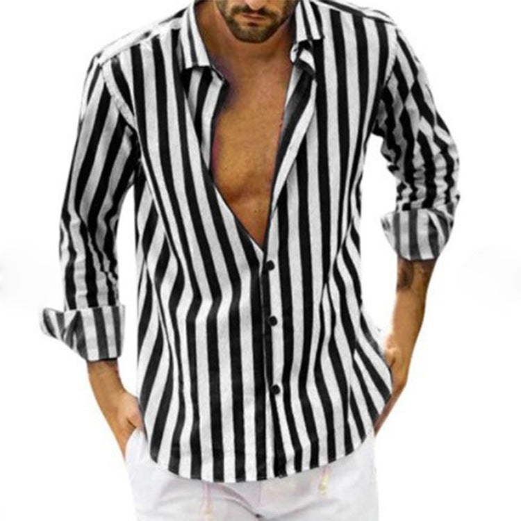 Herrenhemd mit stylischem Streifenmuster und lässigem Schnitt WW