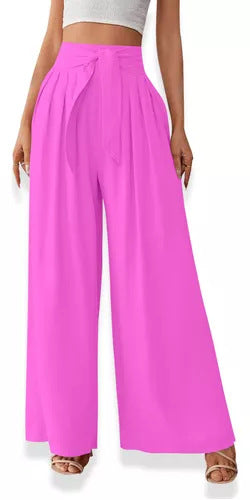 Damen Weite Hose mit hohen Bundfalten WW