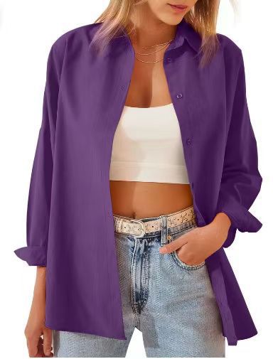 Damen Hemdbluse im lässigen Schnitt mit langen Ärmeln und modernen Details WW