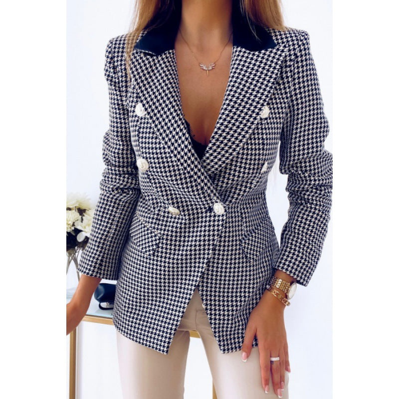 W&W Mode | Rot karierte Jacke für Frauen