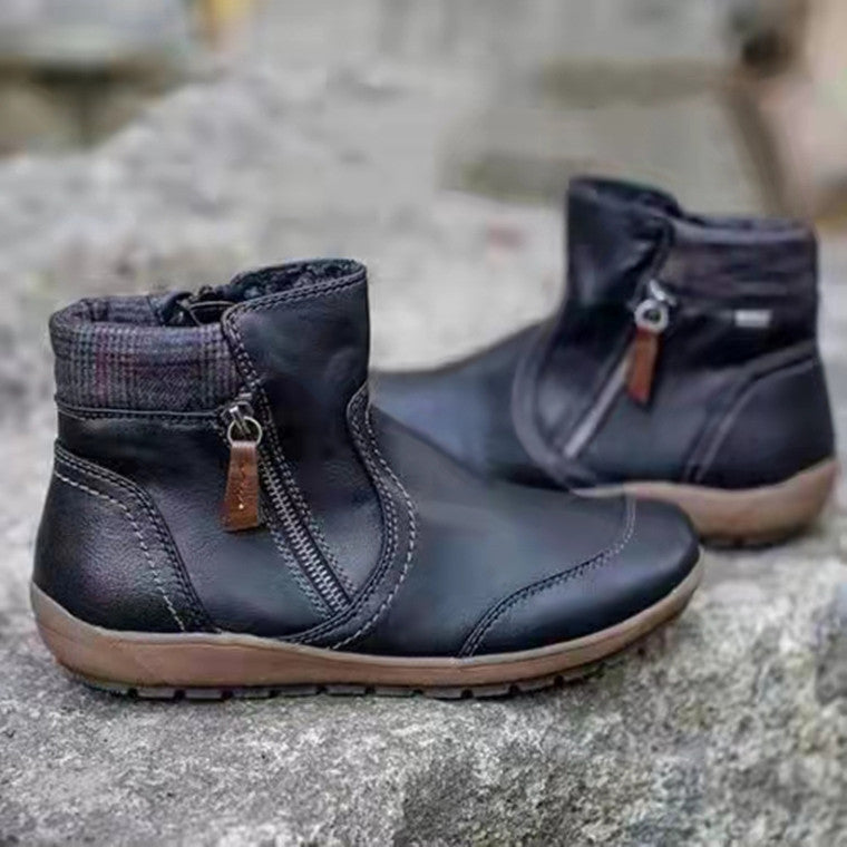 Damen Stiefeletten mit hohem Komfort und praktischem Reißverschluss WW