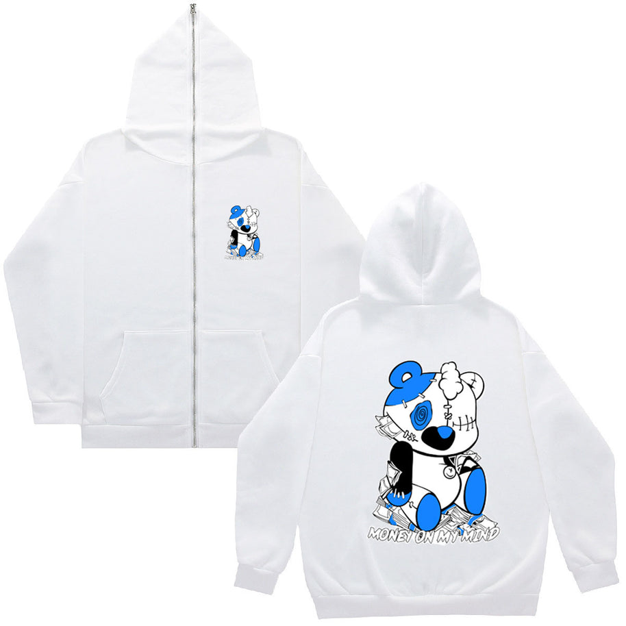 Damen bequemer Kapuzenpullover mit auffälligem Grafikdruck WW