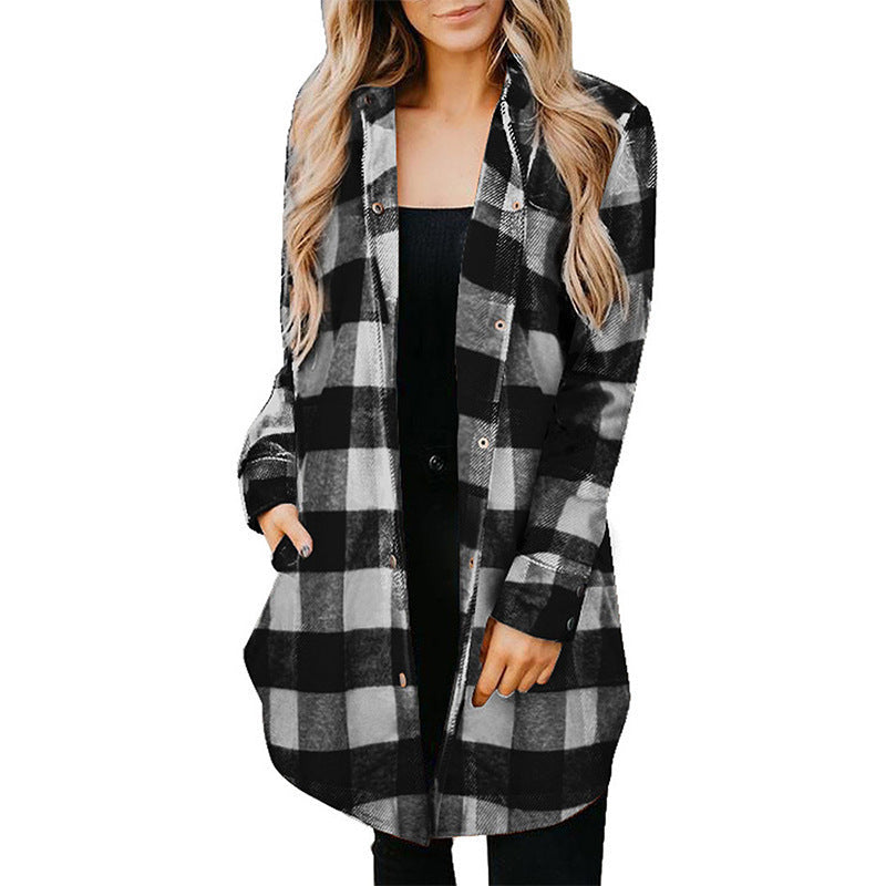 W&W Mode - Damen Karomuster Flanelljacke für rustikalen Charme