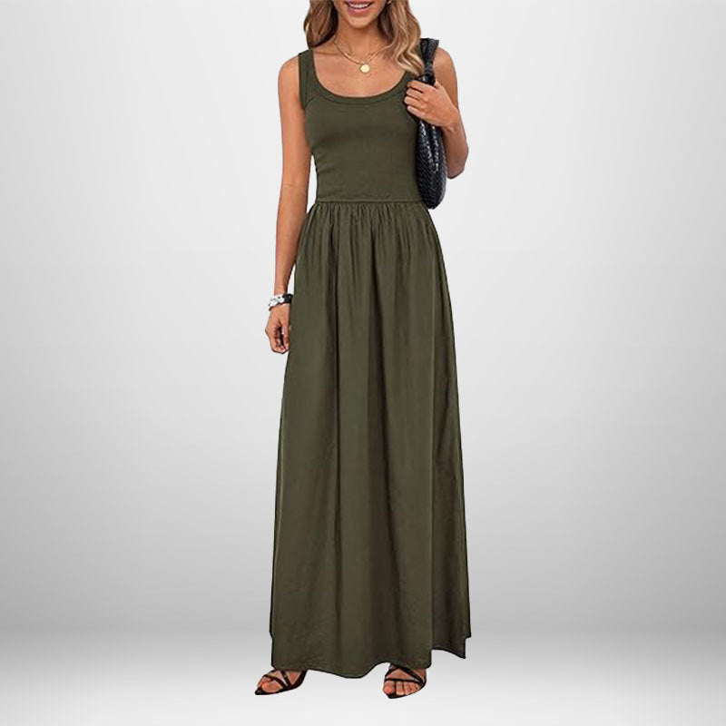 Damen Maxikleid mit elegantem, weiter Schnitt W&W Mode