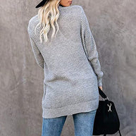 Damen Strickjacke mit offenem Schnitt und seitlichen Taschen WW