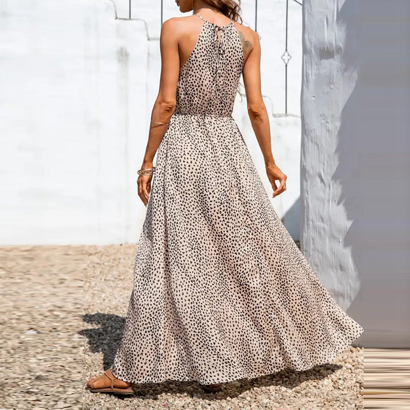 Damen Maxikleid mit raffiniertem Wickeldesign und hohem Schlitz WW