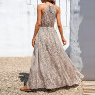 Damen Maxikleid mit raffiniertem Wickeldesign und hohem Schlitz WW