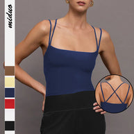 Damen Spaghettiträger Top mit eleganter Silhouette und figurformendem Schnitt WW