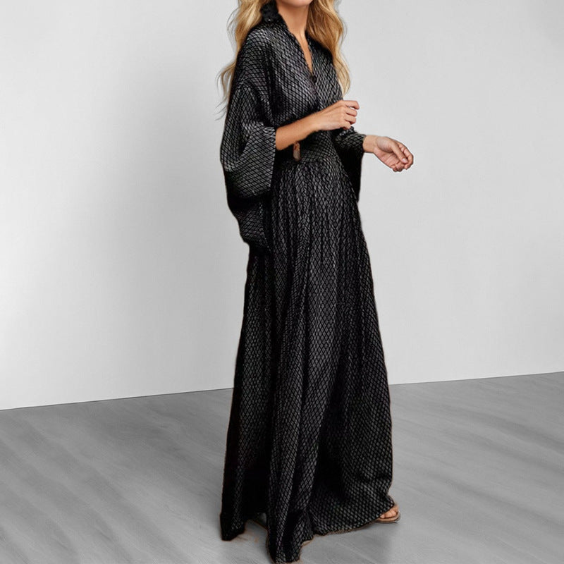 Damen Elegantes Kimono Kleid WW