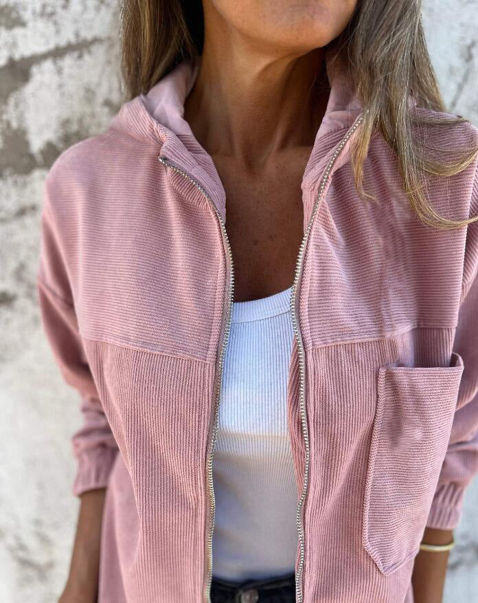 W&W Mode | Minimalistische Cordhosen Hoodie Jacke