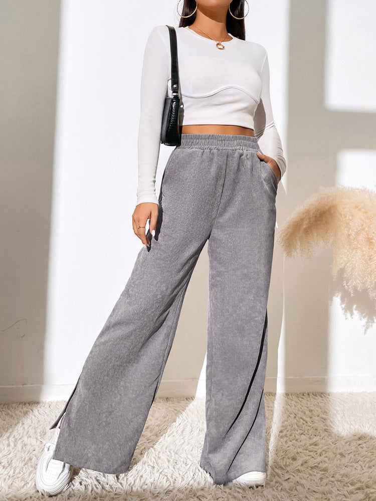 WW mit hoher Taille und Cordstoff