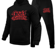Damen bequemer Hoodie und Jogginghose Set mit markantem Grafikdesign WW