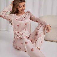 Damen Satin Pyjama Set WW