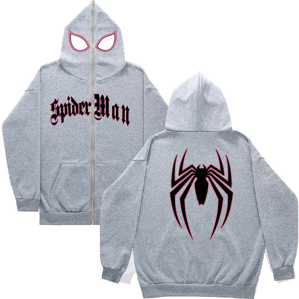 Damen Kapuzenjacke im Spider-Man Design mit auffälligem Grafikmotiv WW
