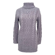 Damen Strickkleid mit elegantem Zopfdesign WW