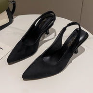 Damen Slingback-Pumps mit elegantem spitzem Zehenbereich und komfortablem Blockabsatz W&W