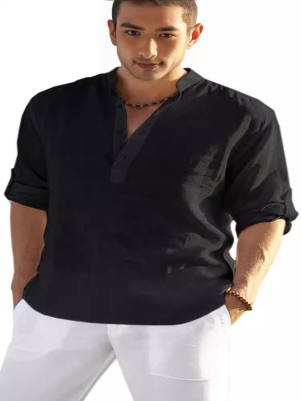 Herren Leichte Leinenhemd WW