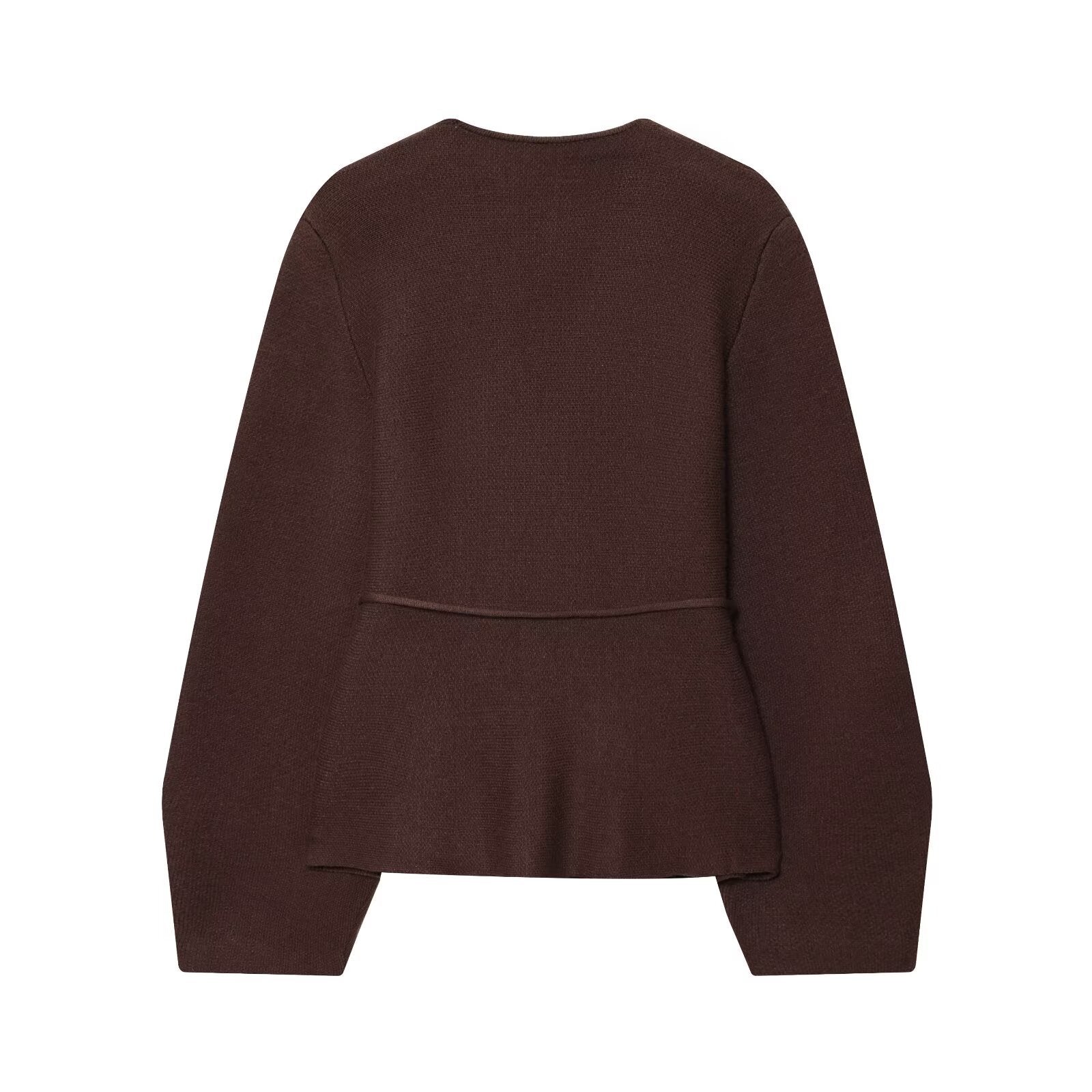 Damen Strickjacke mit eleganter Taillierung und V-Ausschnitt WW