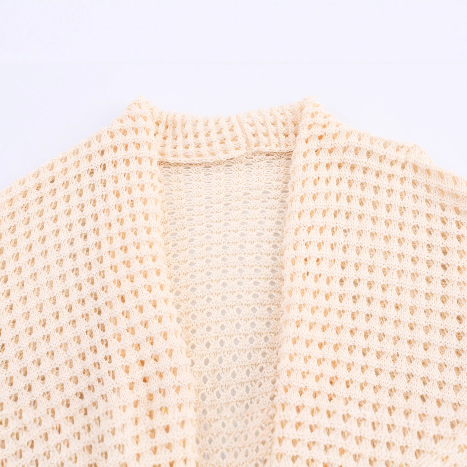 Damen Strickcardigan mit asymmetrischem Design und elegantem Taillengürtel WW