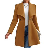 Damen schicke Übergangsjacke mit weitem Kragen WW