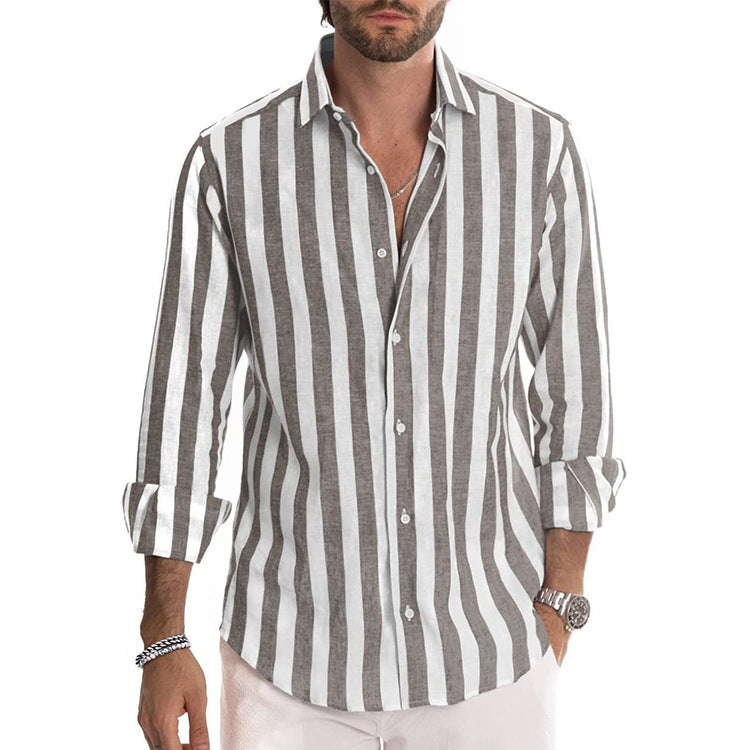 Herrenhemd mit stylischem Streifenmuster und lässigem Schnitt WW