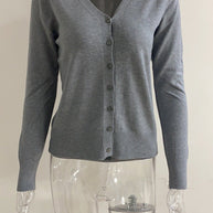 WW | Knopf Strick Cardigan Pullover