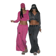 Damen Sportliches Sweatshirt- und Hosen-Set WW