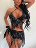 Damen Fringe Bikini W&W