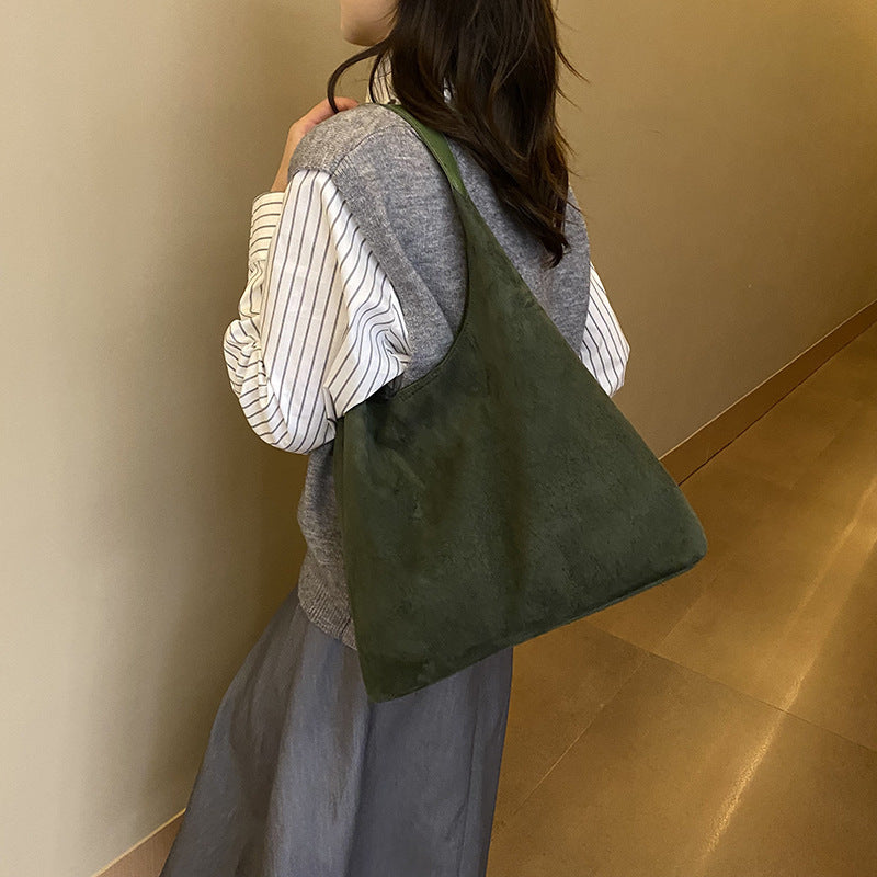 Damen Soft Suede Hobo Tasche WW