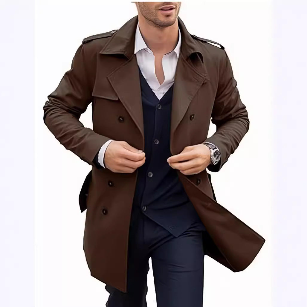 Herren Trenchcoat mit elegantem Schnitt WW