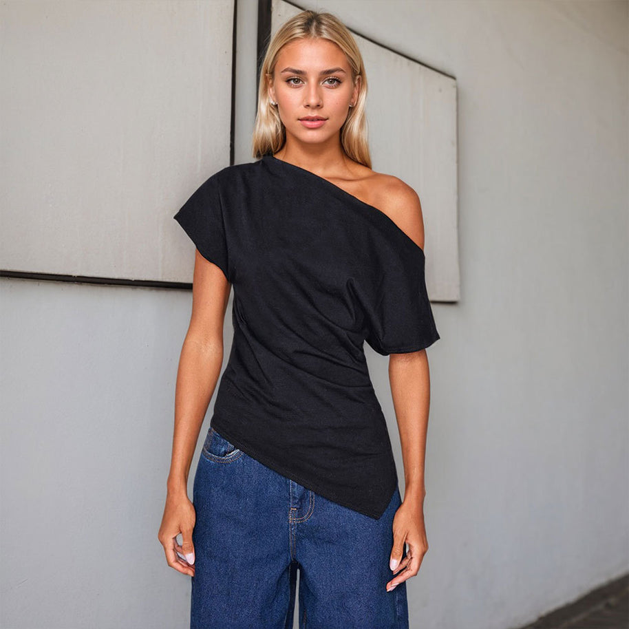 Damen asymmetrisches Oberteil W&W