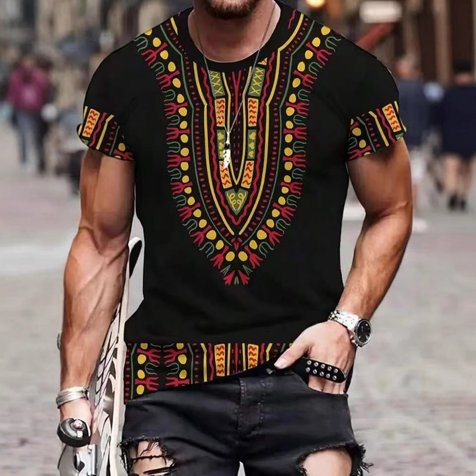 Herren Shirt mit ethnischem Muster WW