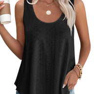 WW | Rundhalsausschnitt Locker Ärmellos Tanktop