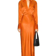 Damen Satinähnliches Abendkleid WW