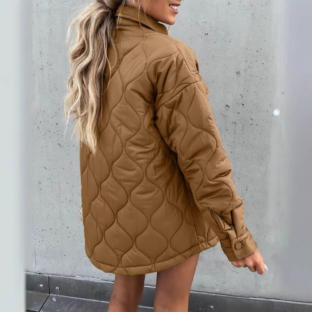 Damen Steppjacke im lässigen Oversized-Stil WW