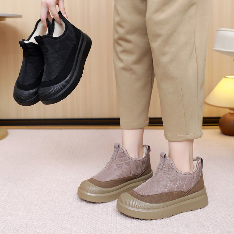 Damen Bequeme und wetterfeste Slip-On Boots mit weichem Innenfutter WW