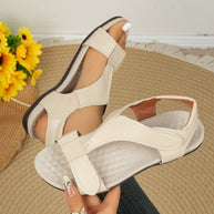 Damen Bequeme Leichte Zehensandalen mit Gepolstertem Fußbett WW