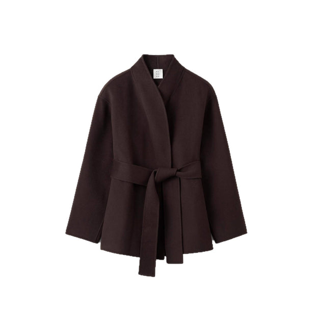 Damen Wickeljacke aus hochwertigem, weichem Material mit tailliertem Schnitt WW