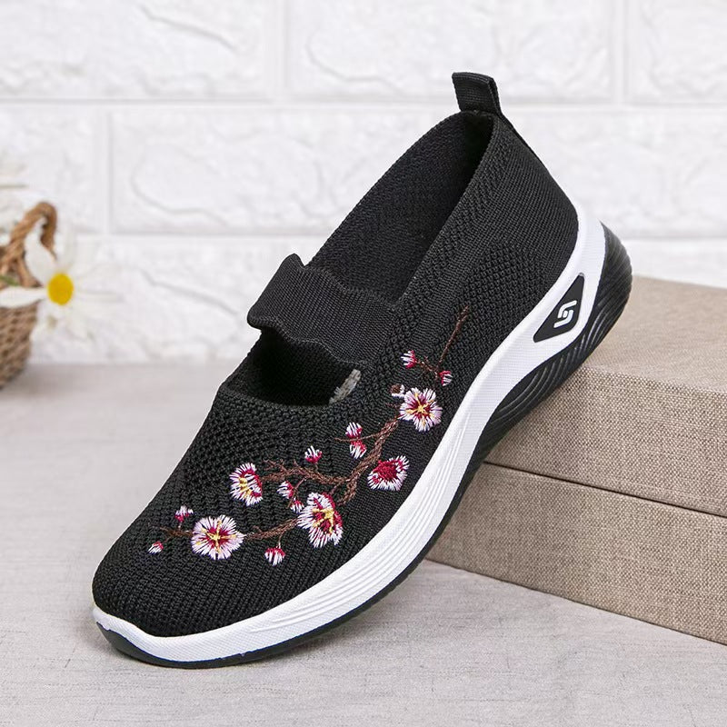 WW | Orthopädische Slipper mit Blumenstickerei