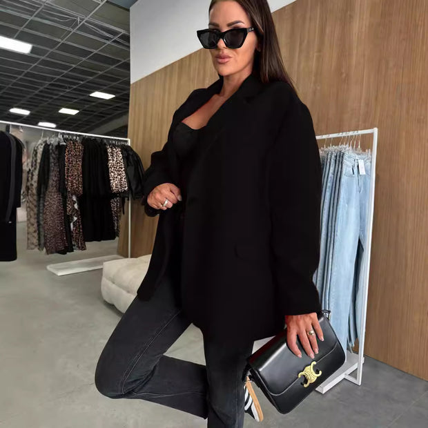 Damen Oversize Blazer mit klassischem Schnitt