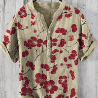 WW | Japanisches Hemd Aus Leinenmix