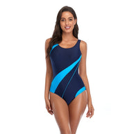 Damen Sportlicher Einteiler Badeanzug mit ergonomischem Schnitt WW