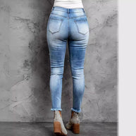 Damen Skinny Jeans mit aufregenden Destroyed-Details WW