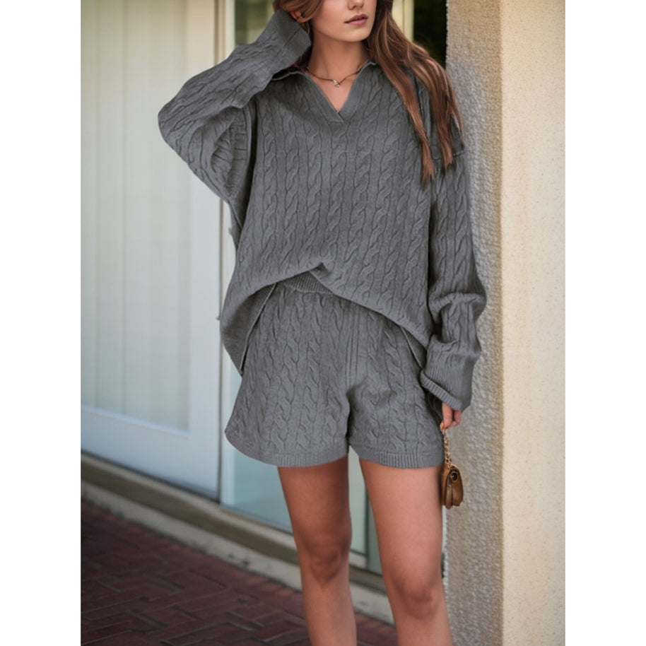 Damen bequeme Strickoberteil mit lässigem Schnitt und hochwertigen Details WW