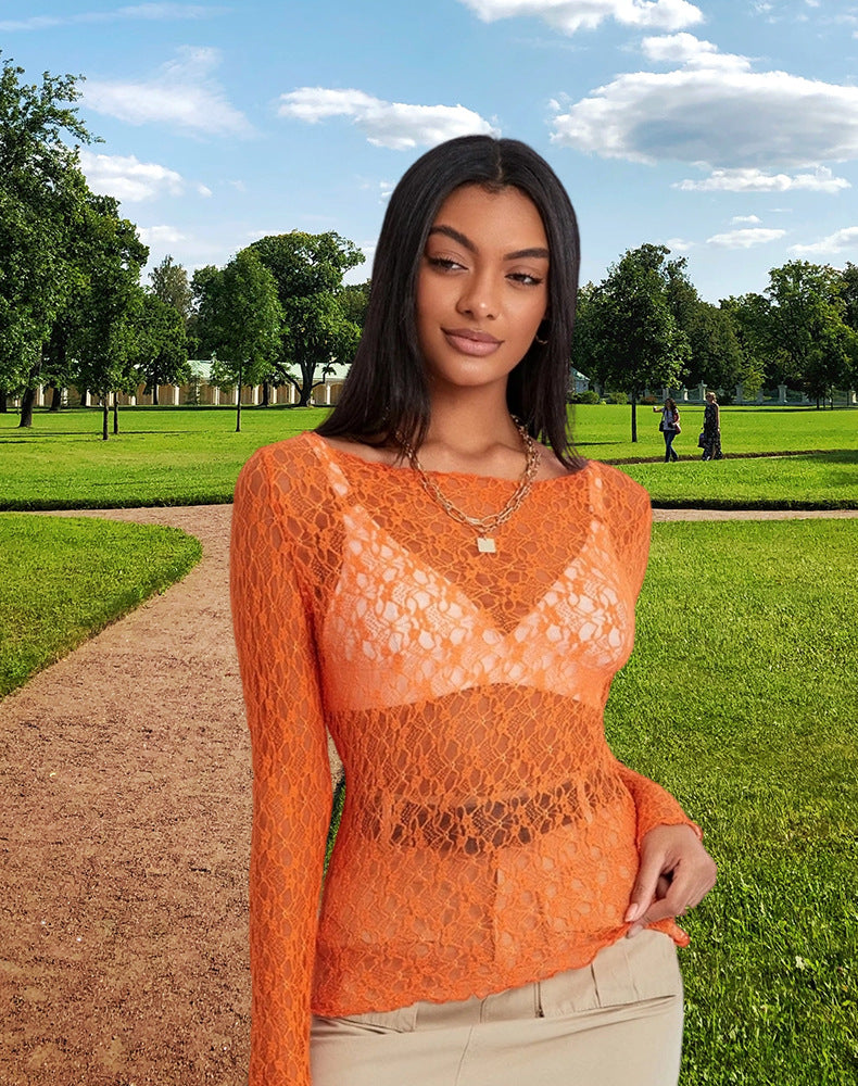 Damen Spitzenoberteil mit eleganter Passform und raffinierten Details WW