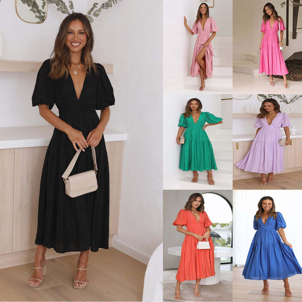 WW | Taillierter Midikleid